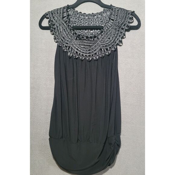 Perseption Concept Black Sleeveless Blouse Size Medium - Picture 1 of 4